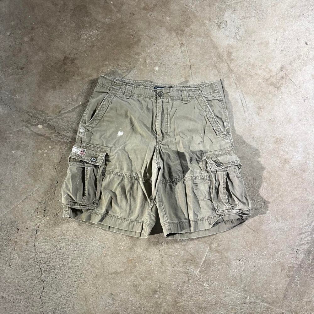 Y2K Olive Polo Jeans Company Cargo Shorts